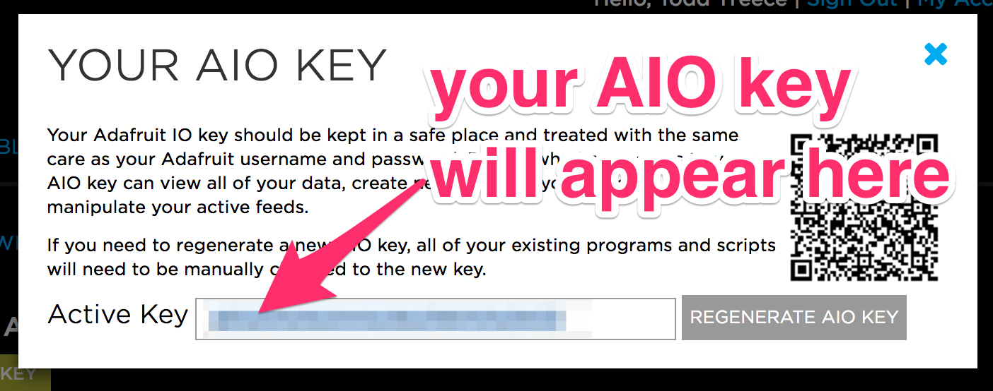 Image of the AIO key